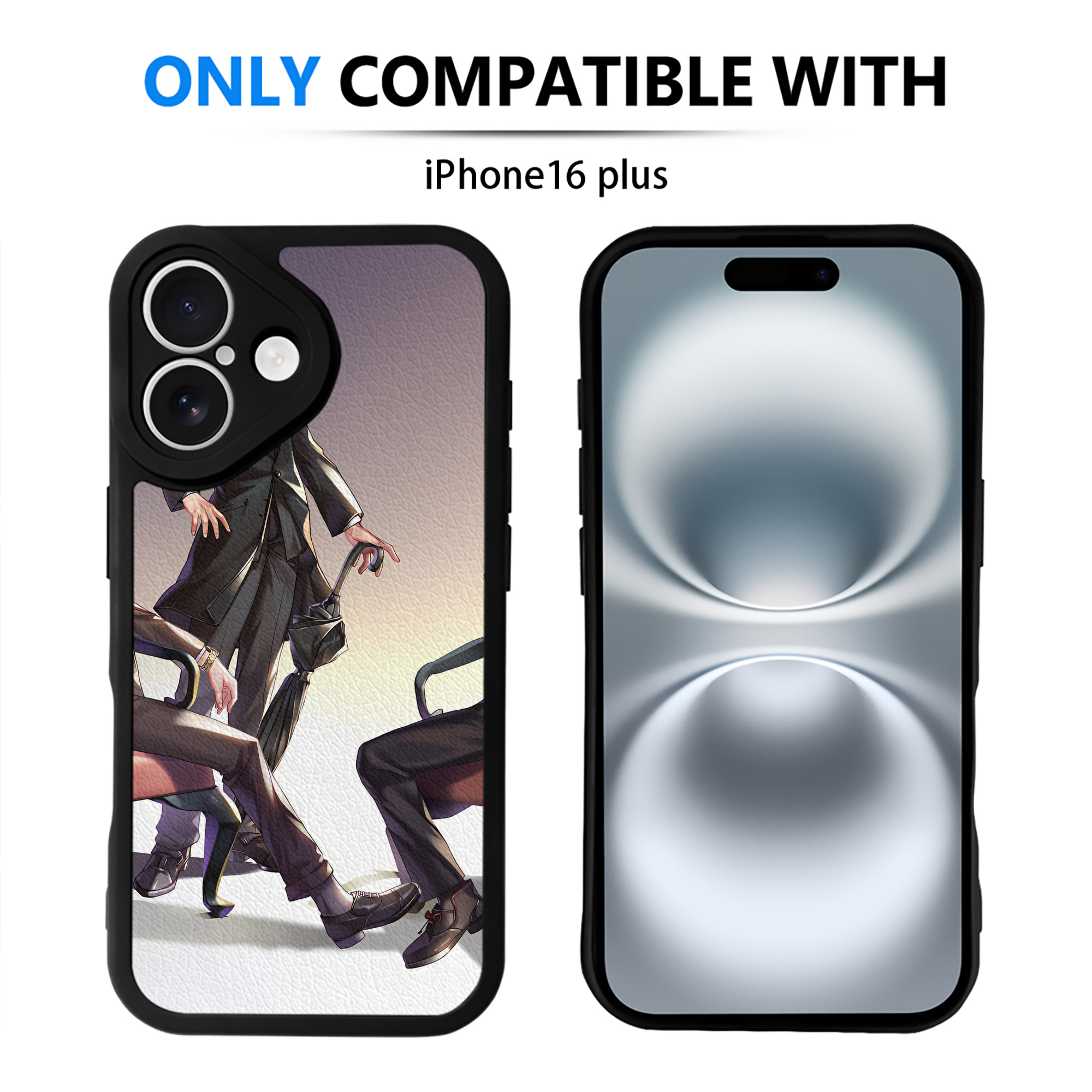 （画像用） ハイキュー!! Haikyu!! 【iPhone 16シリーズ対応】シリコンスマホケース（レザー調） 材質：シリコン